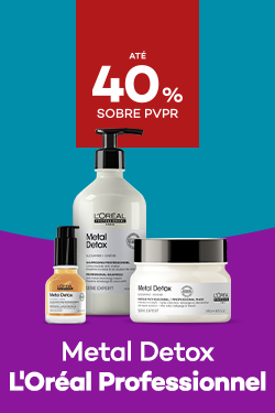 Gama Metal Detox da marca L'Oréal Professionnel com até 40% de desconto sobre preço de Venda ao Público Recomendado